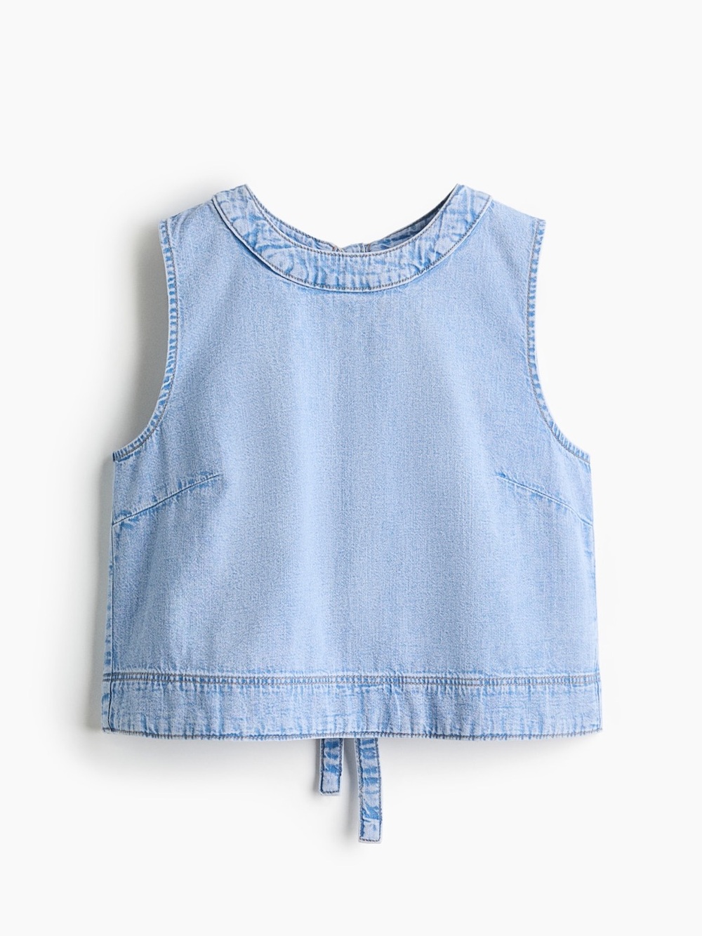 H&M Denim Tie-Back Tank Top